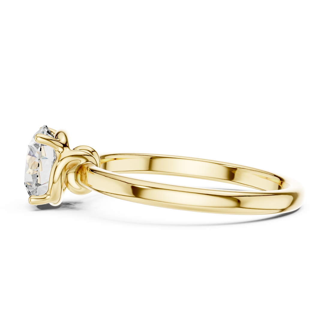 True Light Solitaire 1-Ct Round Diamond Ring in 14-KT White Gold