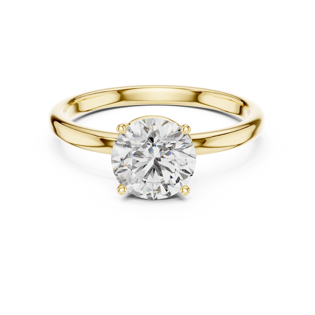 True Light Solitaire 1-Ct Round Diamond Ring in 14-KT White Gold