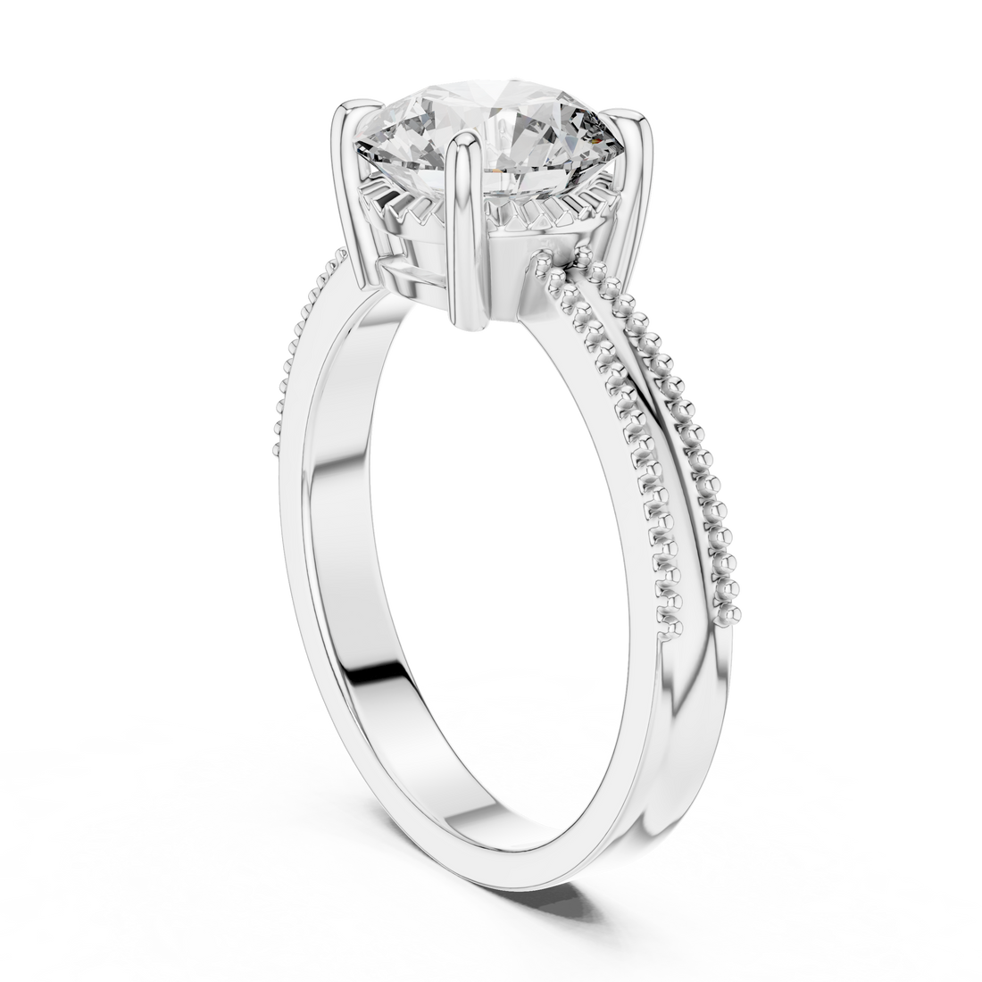 Regal Radiance Solitaire 2-Ct Diamond Ring in 14-KT White Gold
