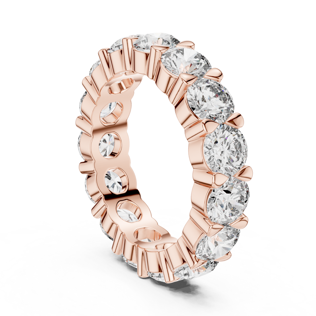Perpetual Grace 0.25-Ct Round Diamond Eternity Band in 14-KT White Gold
