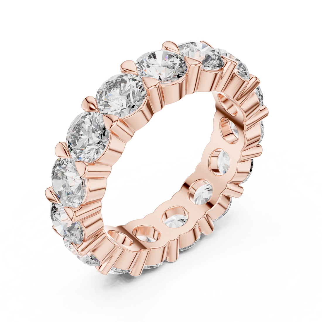 Perpetual Grace 0.25-Ct Round Diamond Eternity Band in 14-KT White Gold