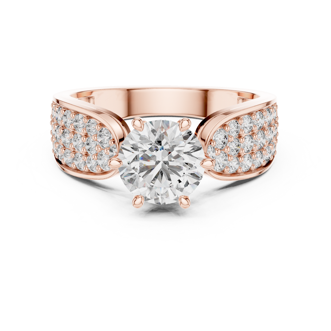 Elegant Six-Prong Solitaire 1-Ct Diamond Ring in 14-KT White Gold