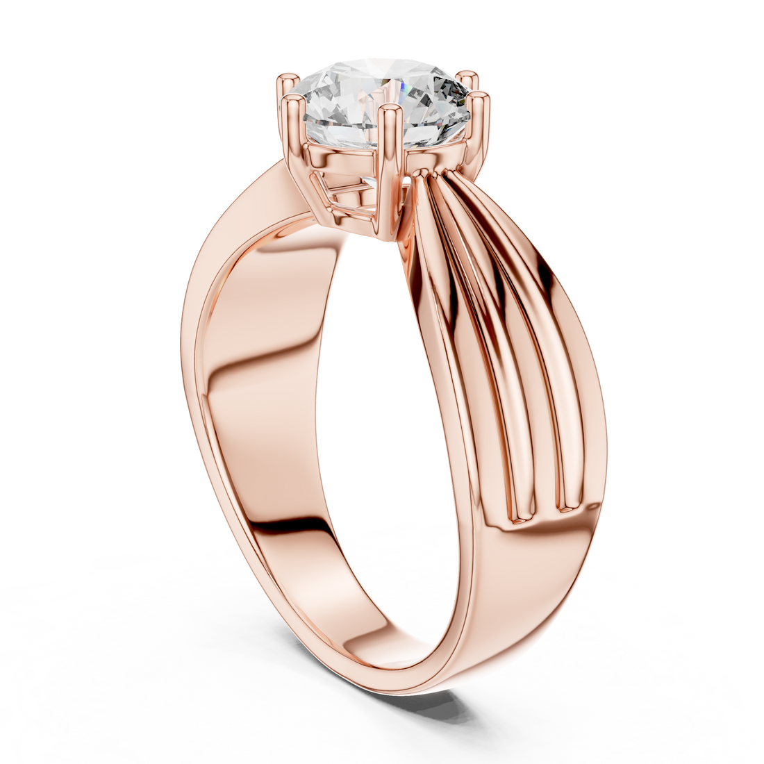 Imperial Grace 1.5-Ct Round Diamond Ring in 14-KT White Gold