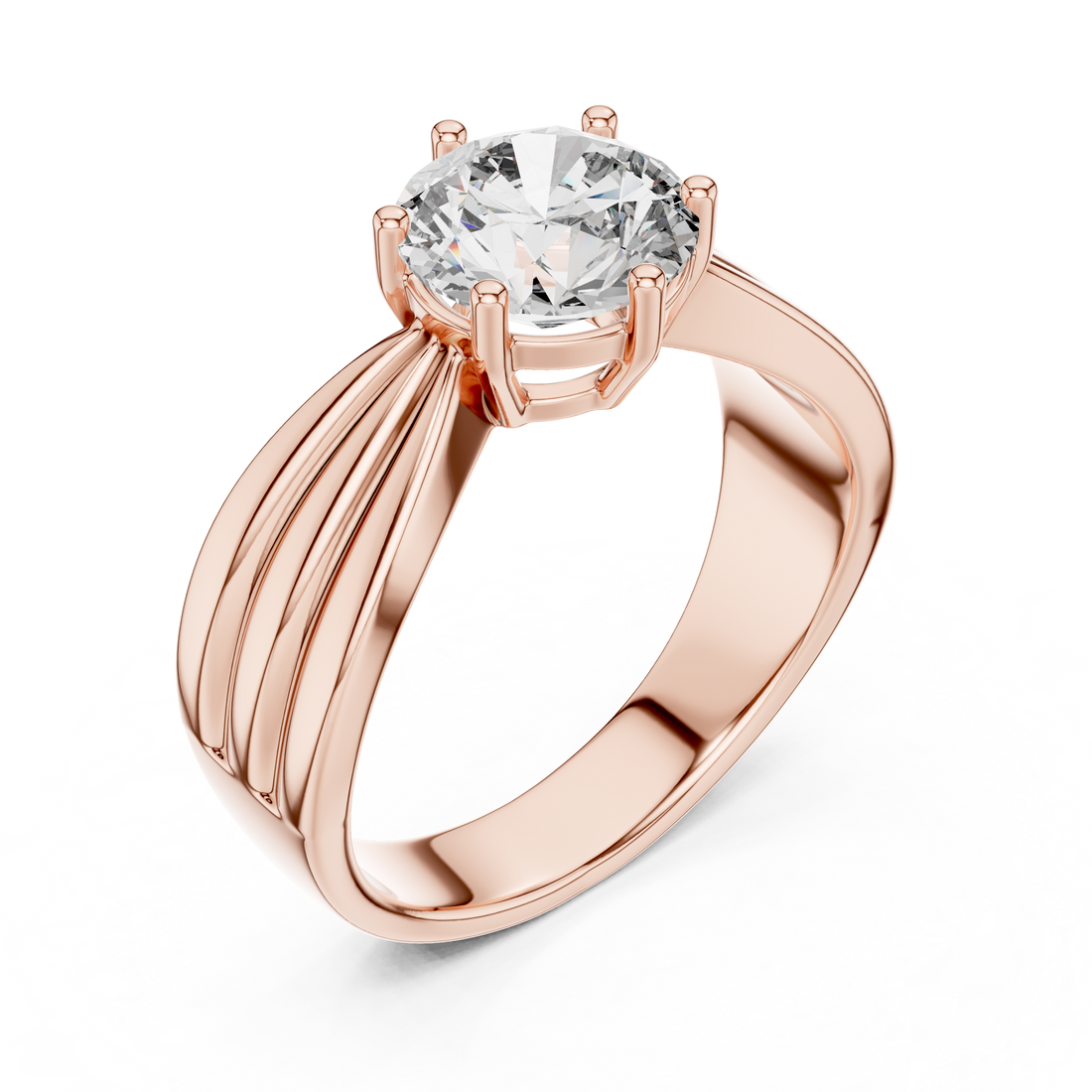 Imperial Grace 1.5-Ct Round Diamond Ring in 14-KT White Gold