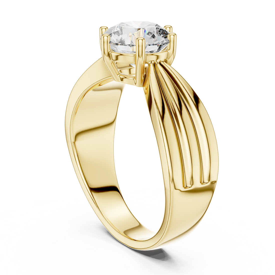Imperial Grace 1.5-Ct Round Diamond Ring in 14-KT White Gold