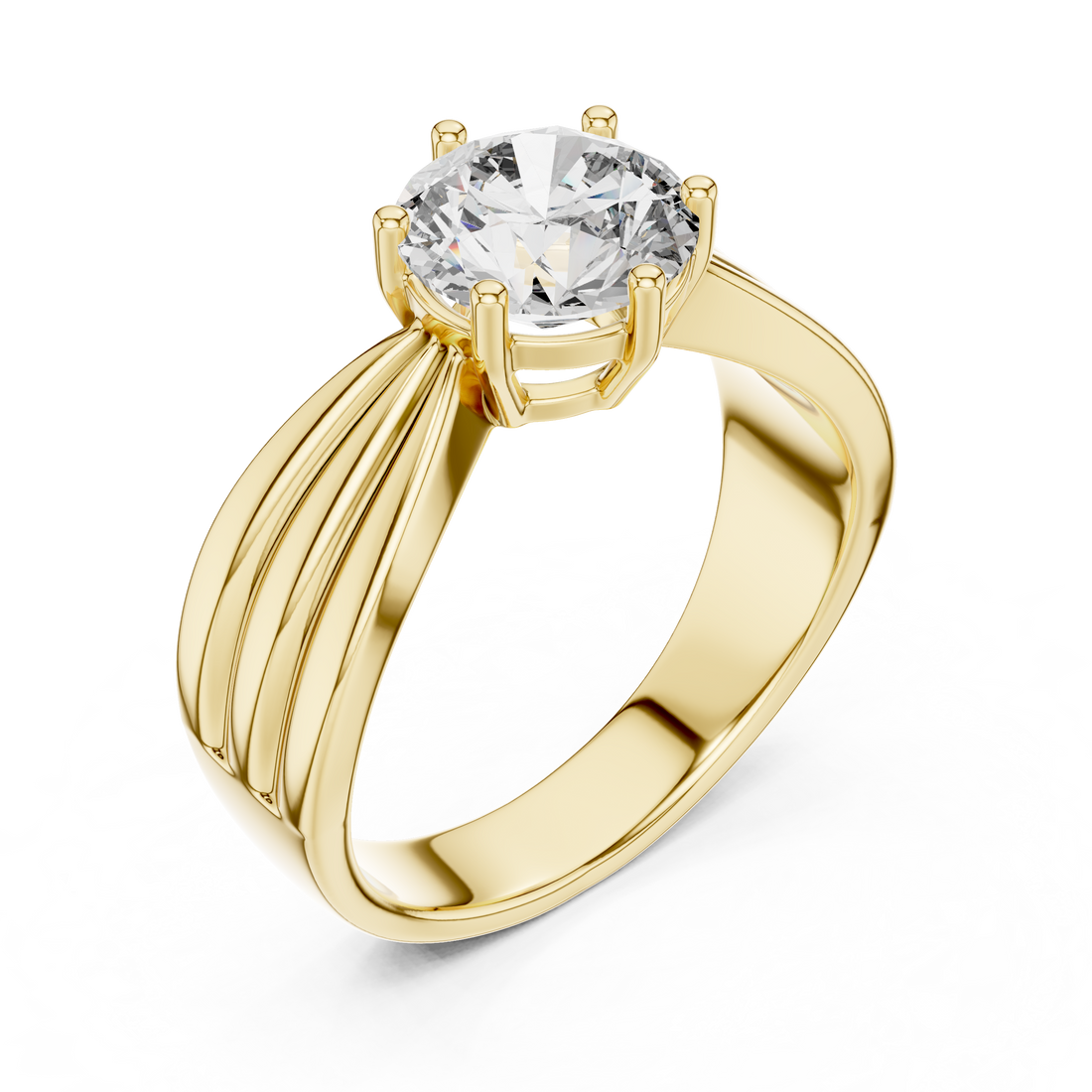 Imperial Grace 1.5-Ct Round Diamond Ring in 14-KT White Gold