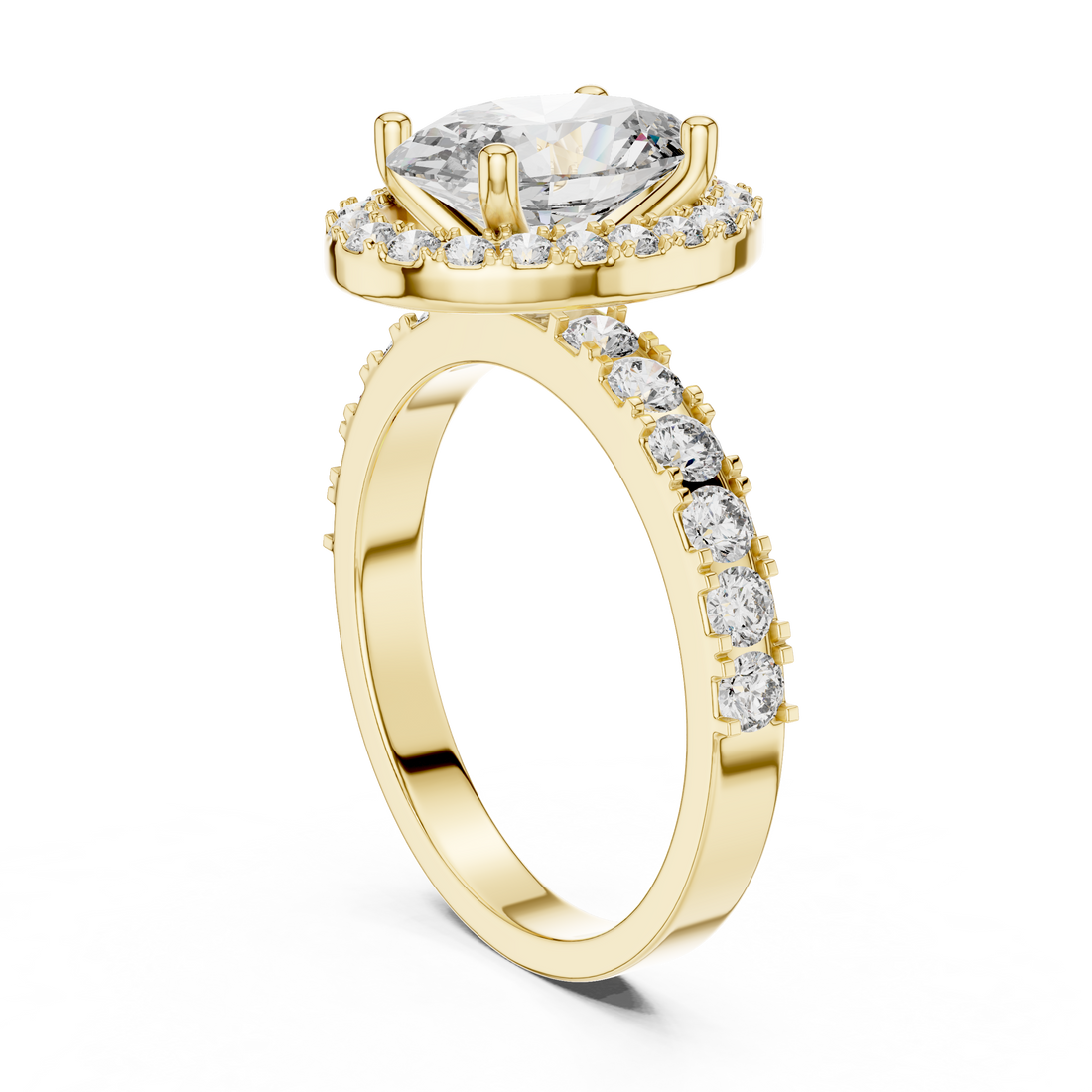 Lustrous Love 2-Ct Oval Diamond Ring in 14-KT White Gold