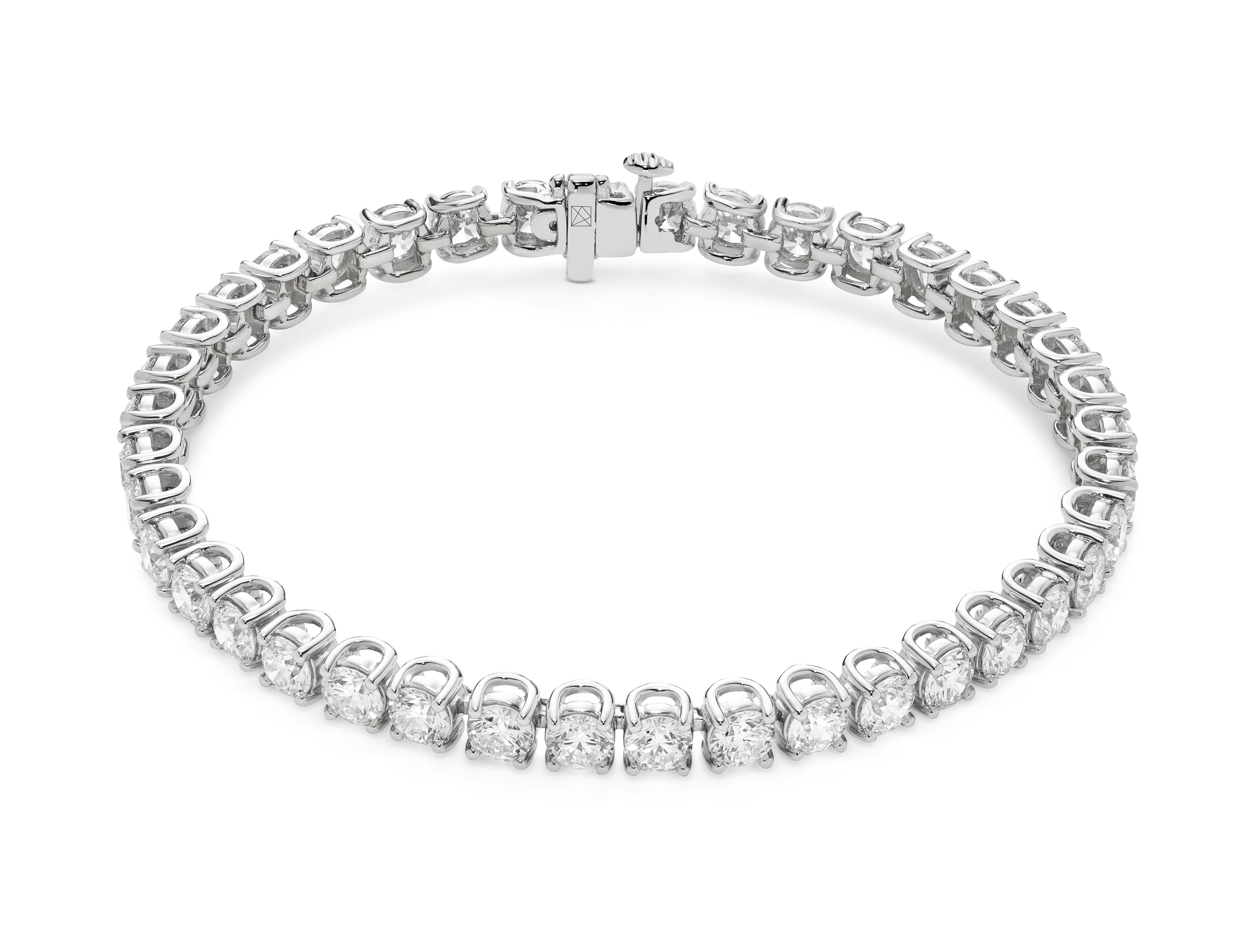 Lab-Grown Diamond Large Tennis Bracelet - G/H color, 6.5" length | White