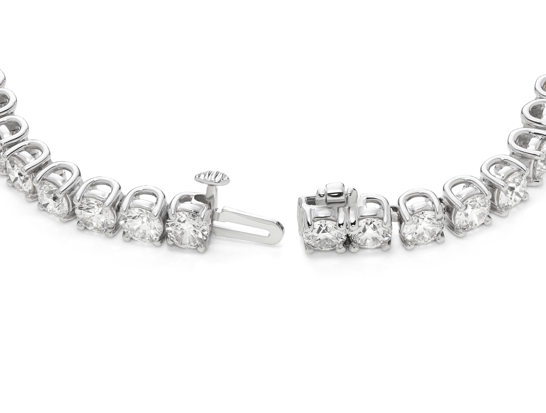 Lab-Grown Diamond Large Tennis Bracelet - 7" length | White