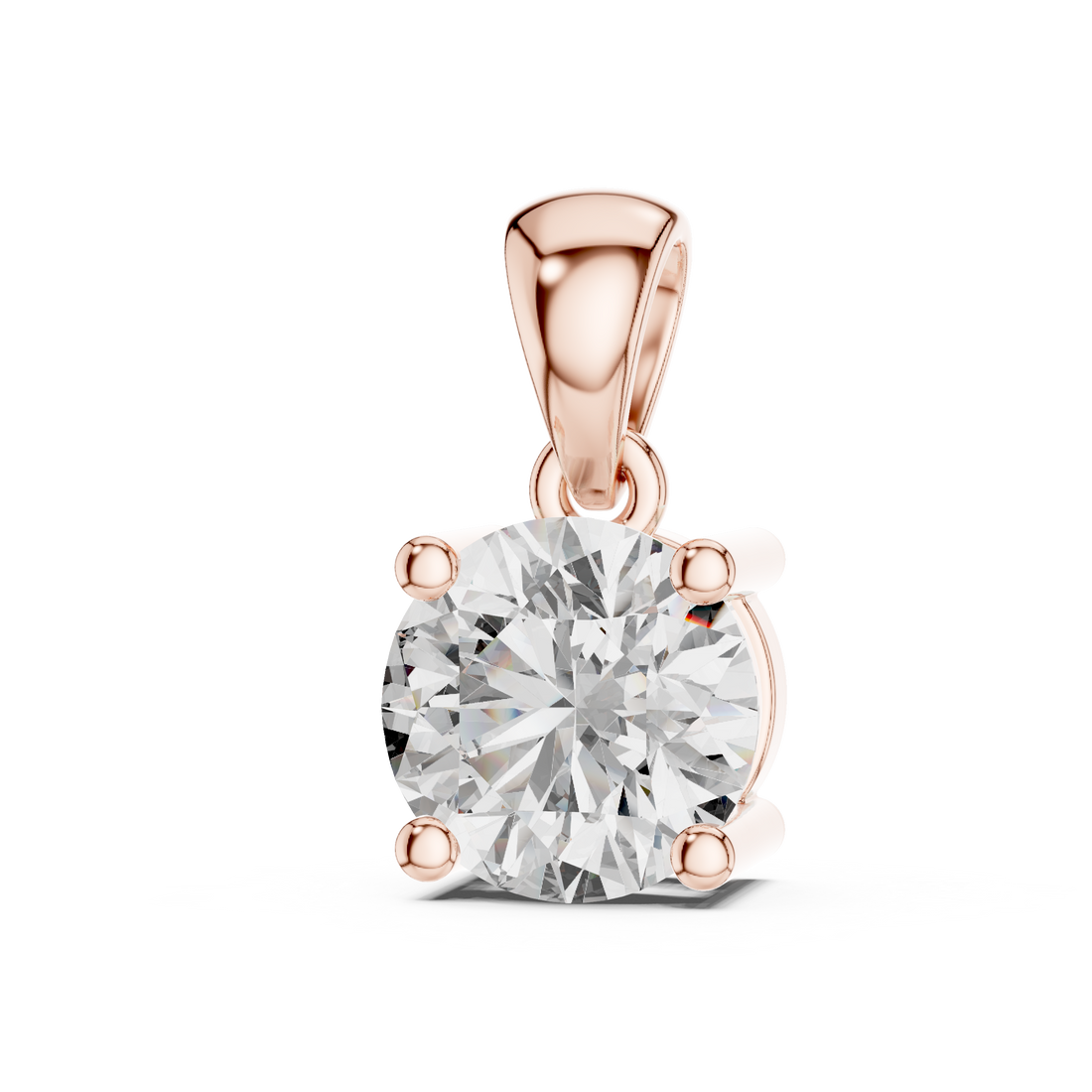 14- KT Classic Round-Cut 1-CT Diamond Necklace