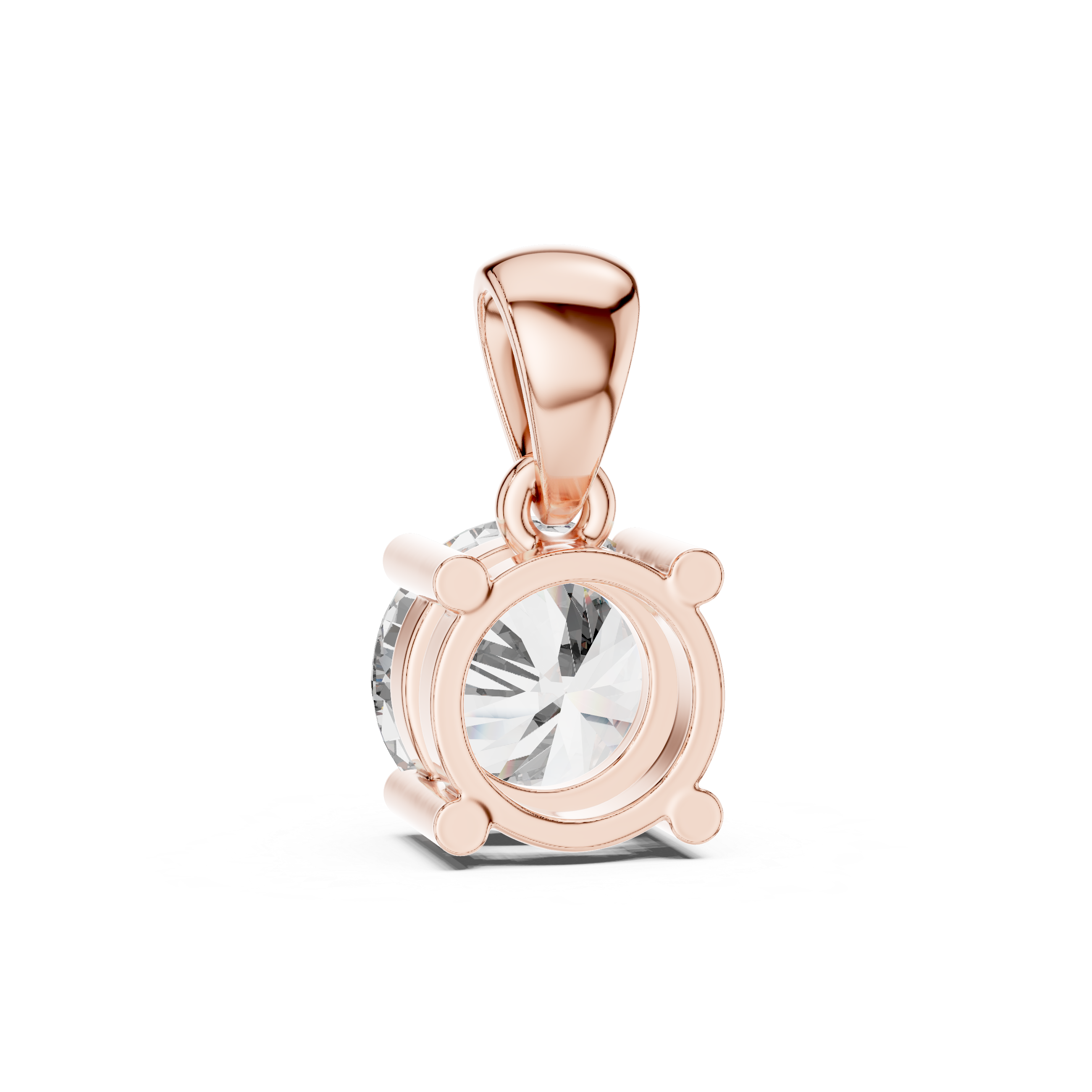 14- KT Classic Round-Cut 1-CT Diamond Necklace