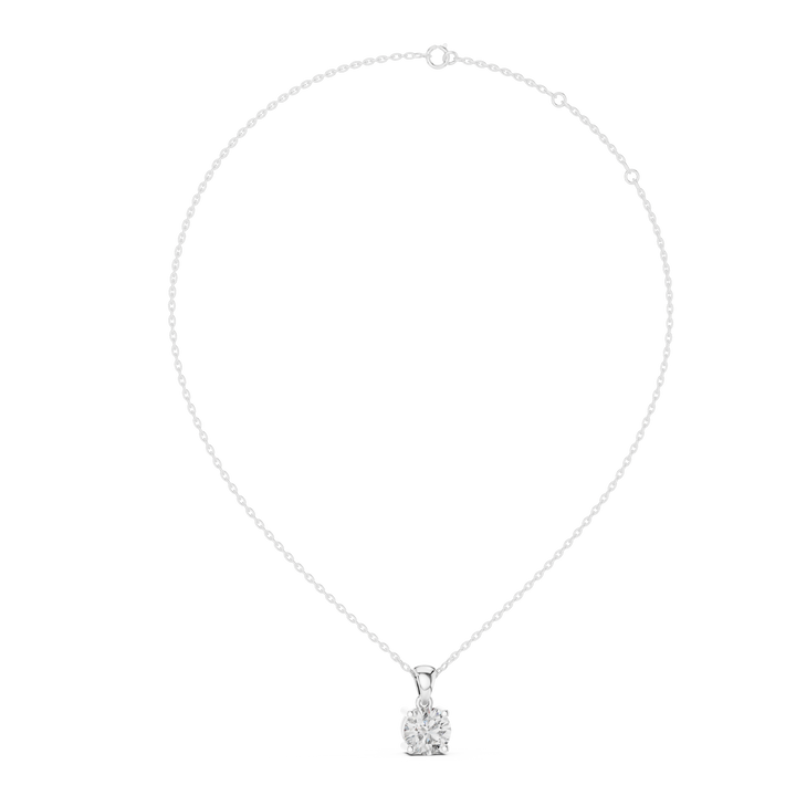 14- KT Classic Round-Cut 1-CT Diamond Necklace