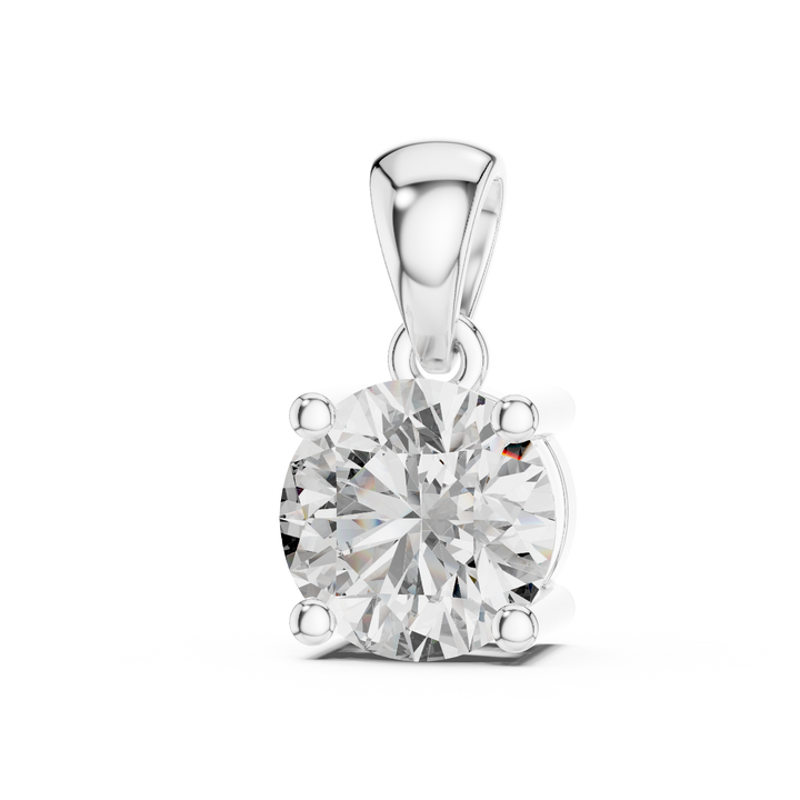 14- KT Classic Round-Cut 1-CT Diamond Necklace