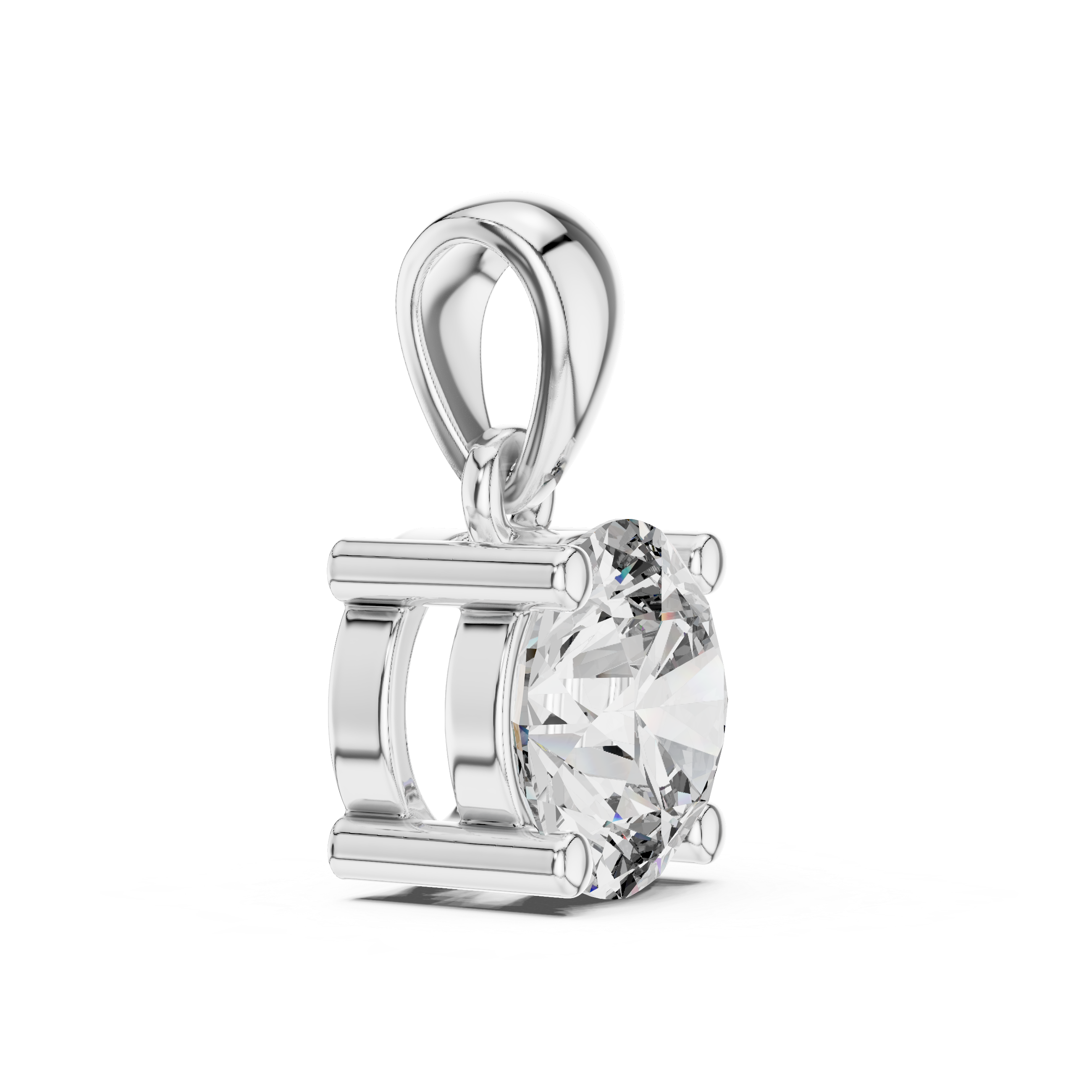 14- KT Classic Round-Cut 1-CT Diamond Necklace