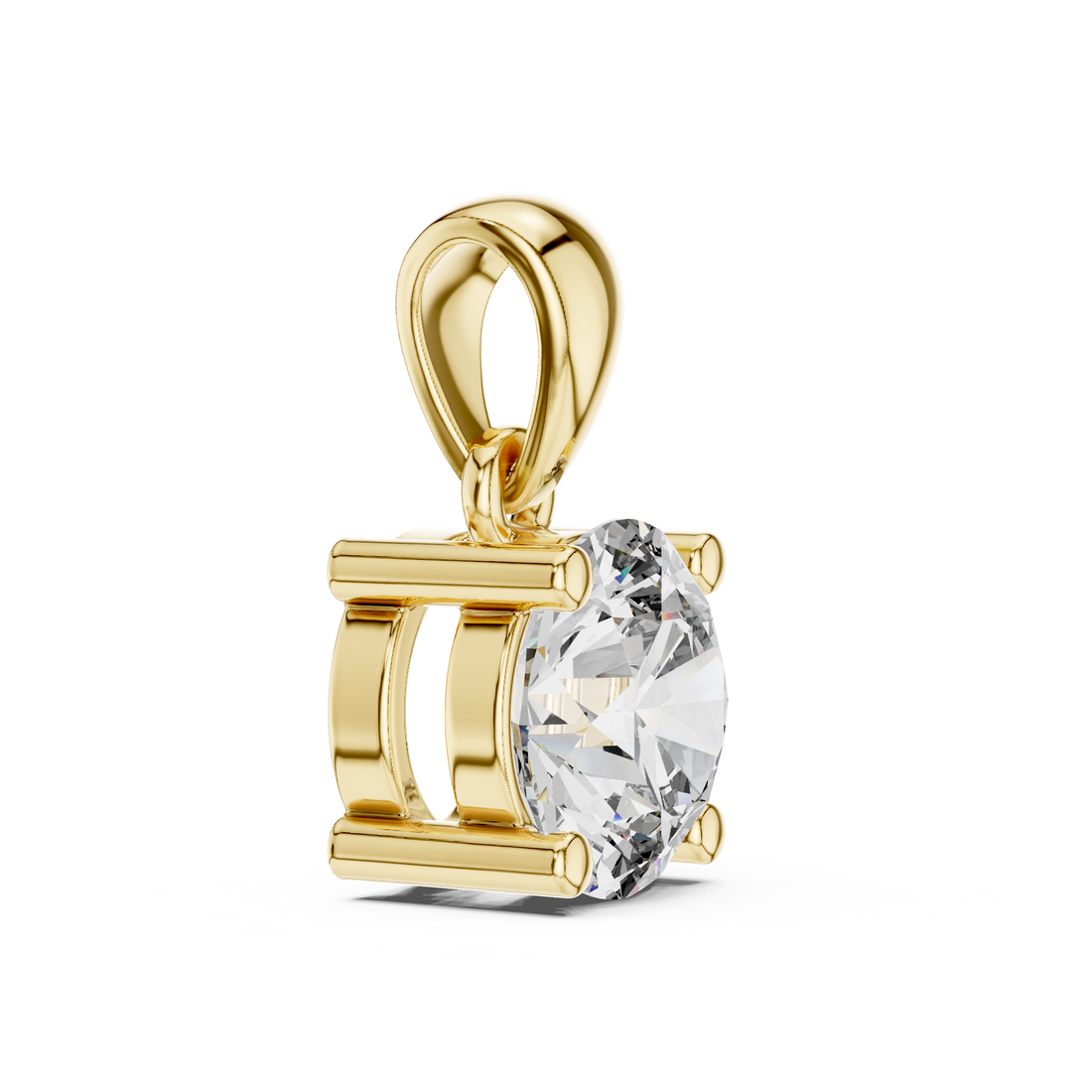 14- KT Classic Round-Cut 1-CT Diamond Necklace