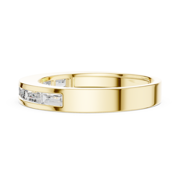 14KT White Gold Baguette-cut diamond shape  RING