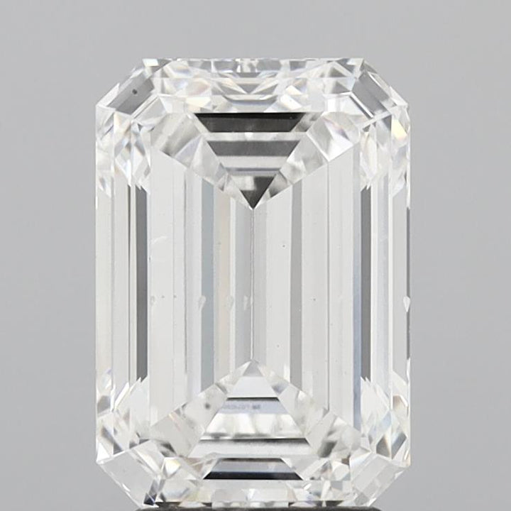 3.0ct F SI1 Emerald Lab Grown Diamond (IGI)