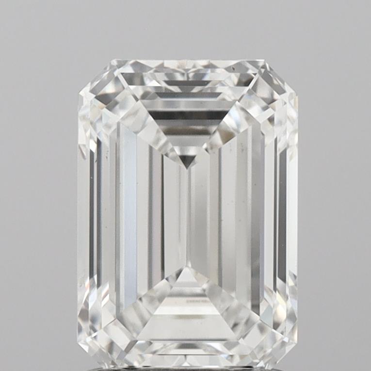 1.6ct F VVS2 Emerald Lab Grown Diamond (IGI)