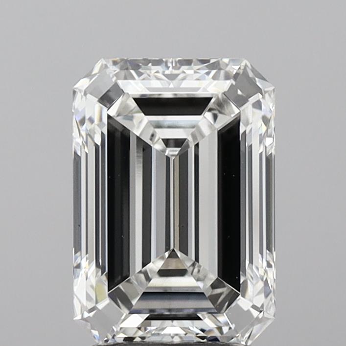 2.72ct F VVS2 Emerald Lab Grown Diamond (IGI)