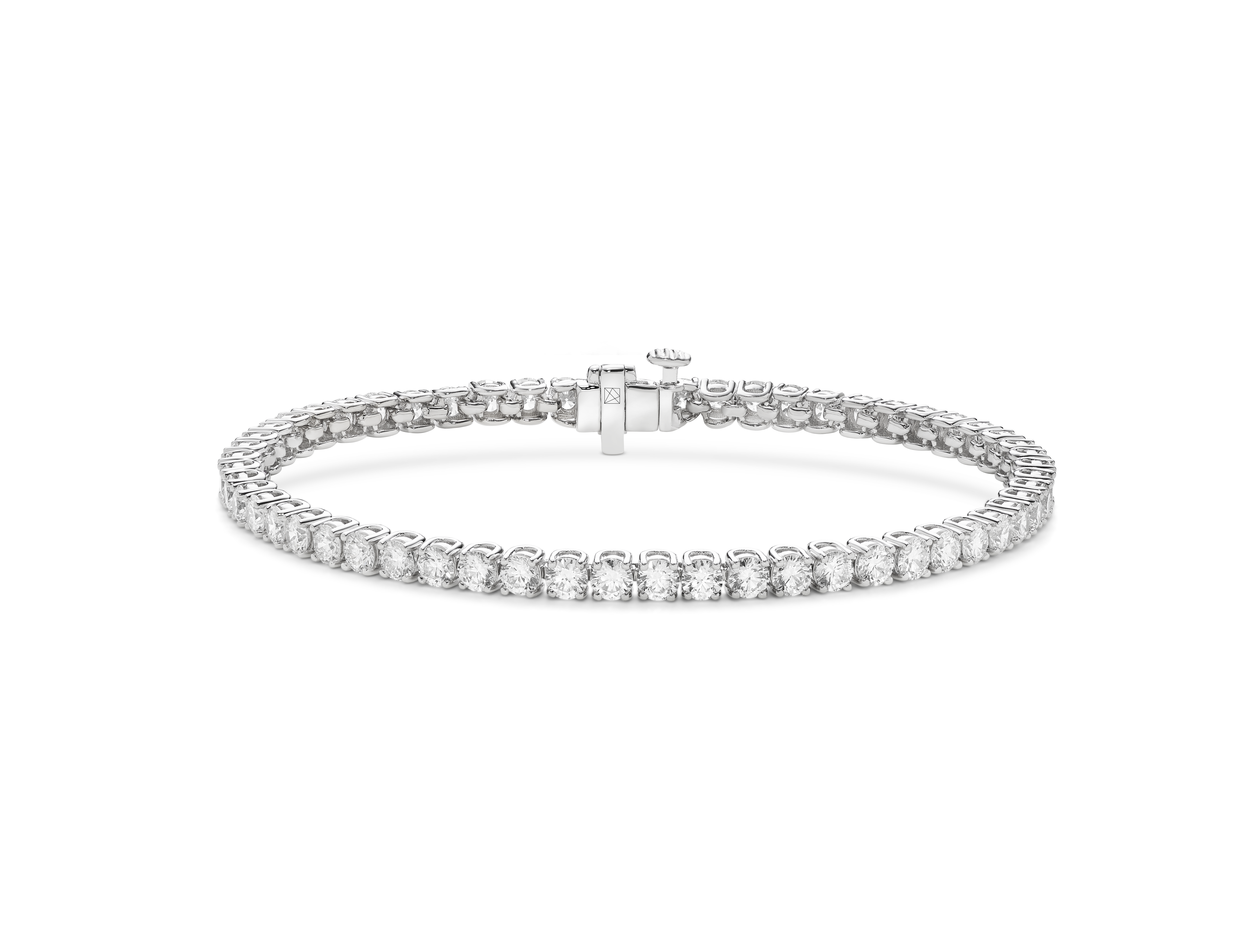Lab-Grown Diamond Small Tennis Bracelet - E/F color, 6.5" length | White