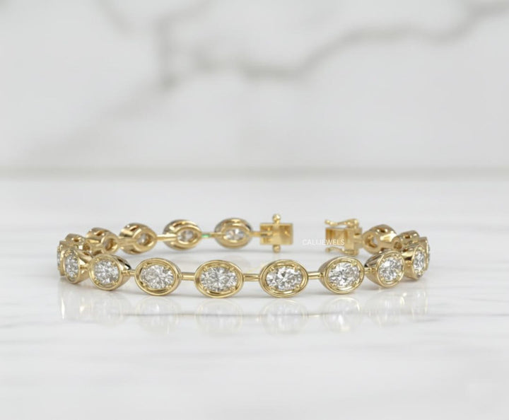 14KT Yellow Gold Oval Bracelet