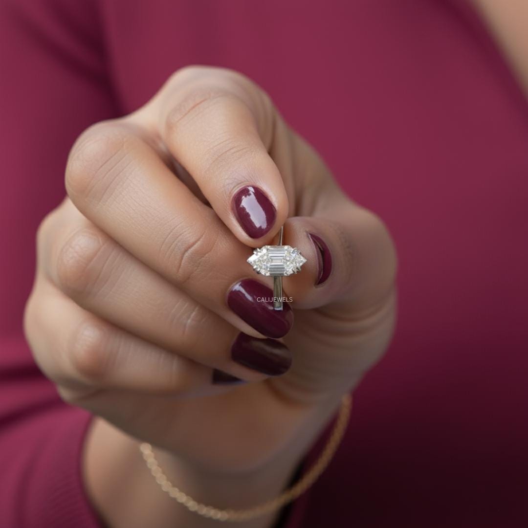 Dutch Marquise Cut Lab Grown Diamond Solitaire Ring