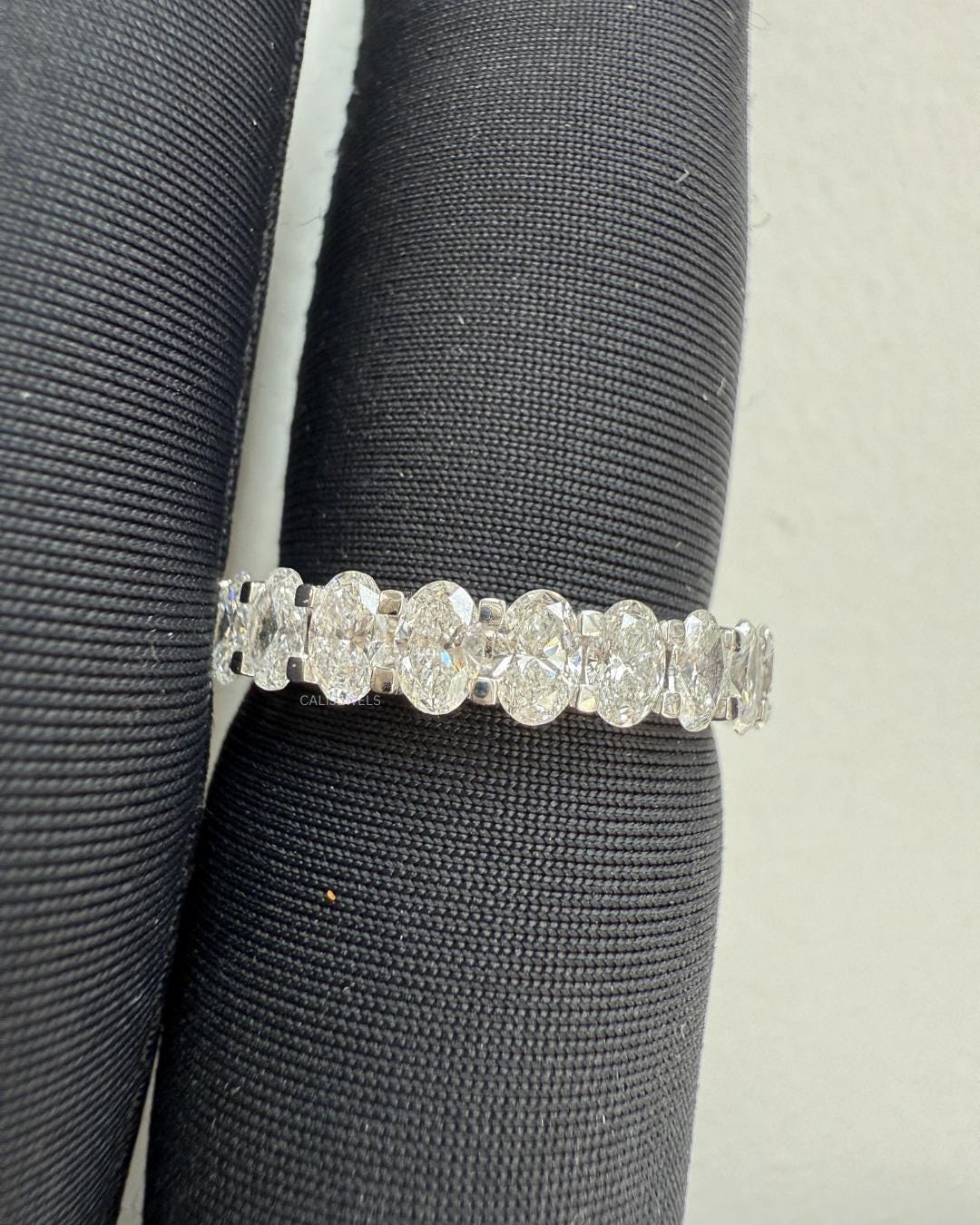 Oval Cut Lab Grown Diamond Eternity Ring