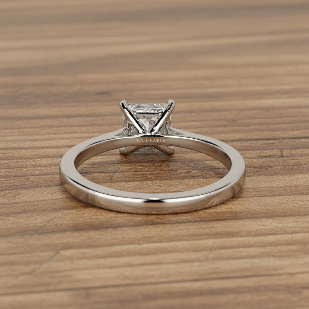 Princess Cut Lab Grown Diamond Solitaire Ring