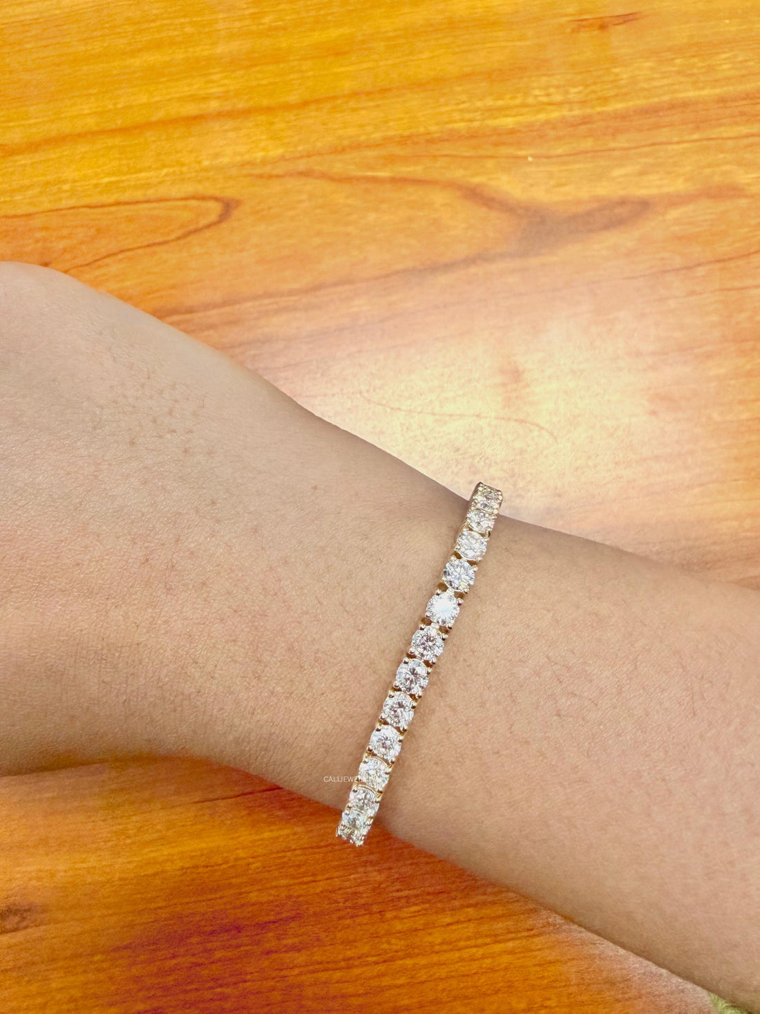 4.00 MM Round Cut Lab Diamond Tennis Bracelet