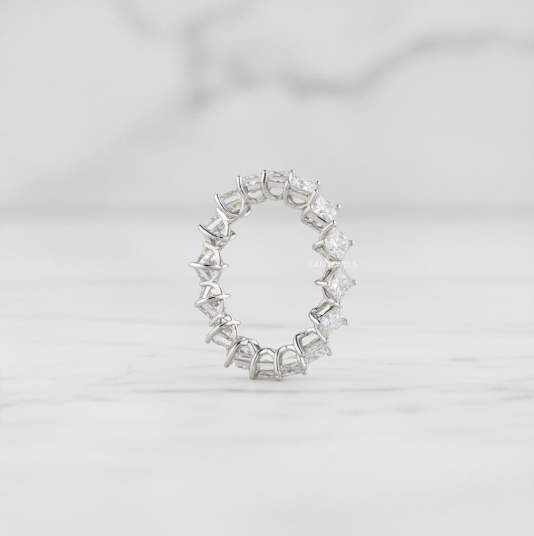 Princess Cut Lab Grown Diamond Full Eternity Band