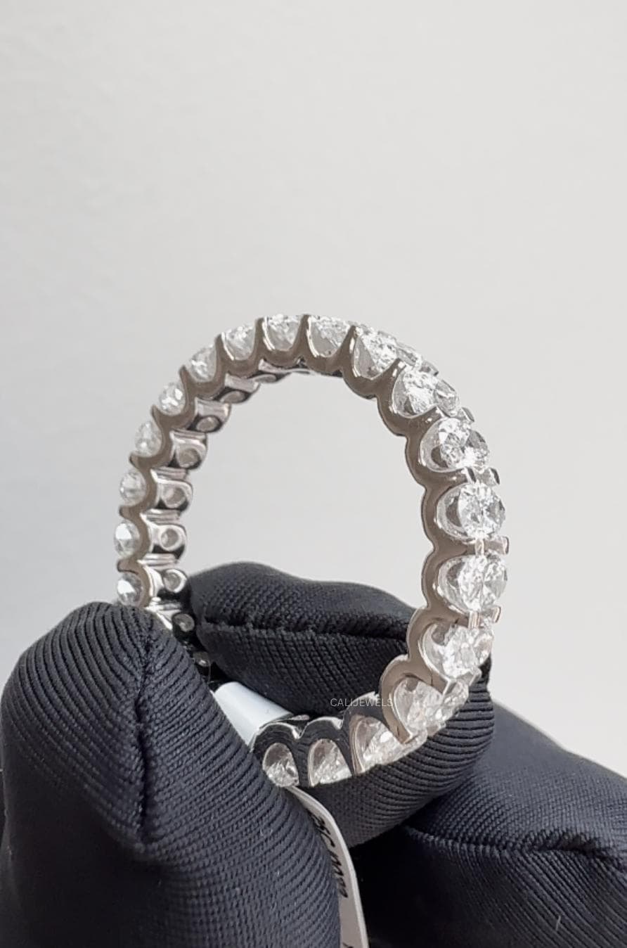 Oval Cut Lab Grown Diamond Eternity Ring
