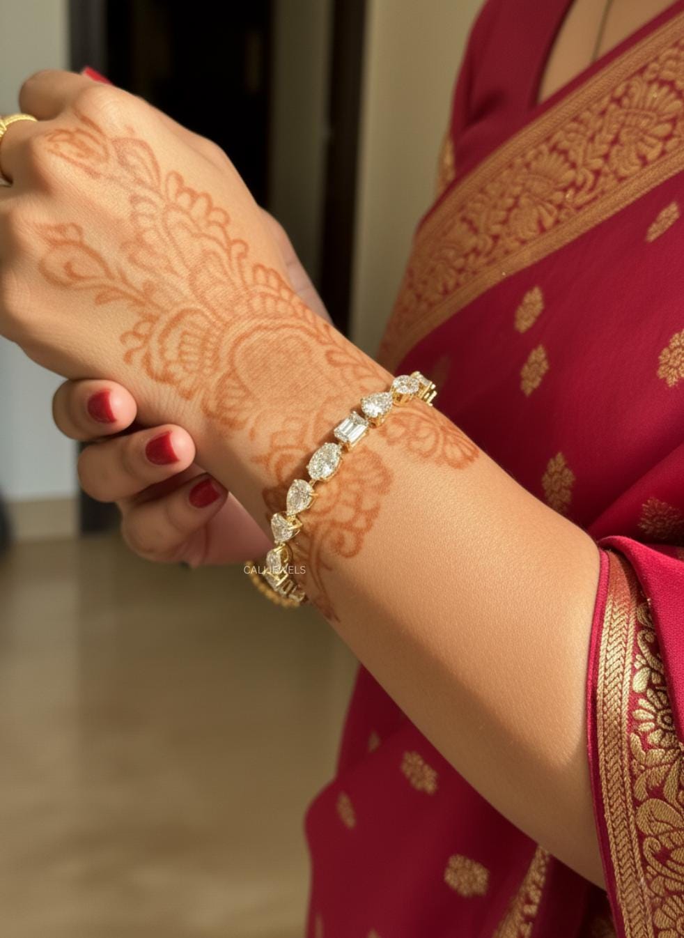 Multi Shape Lab Grown Diamond Tennis Bracelet