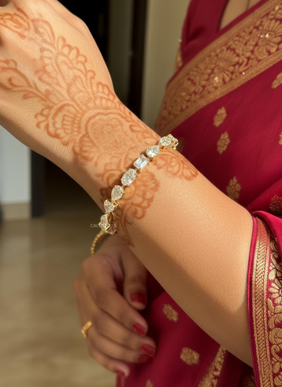 Multi Shape Lab Grown Diamond Tennis Bracelet