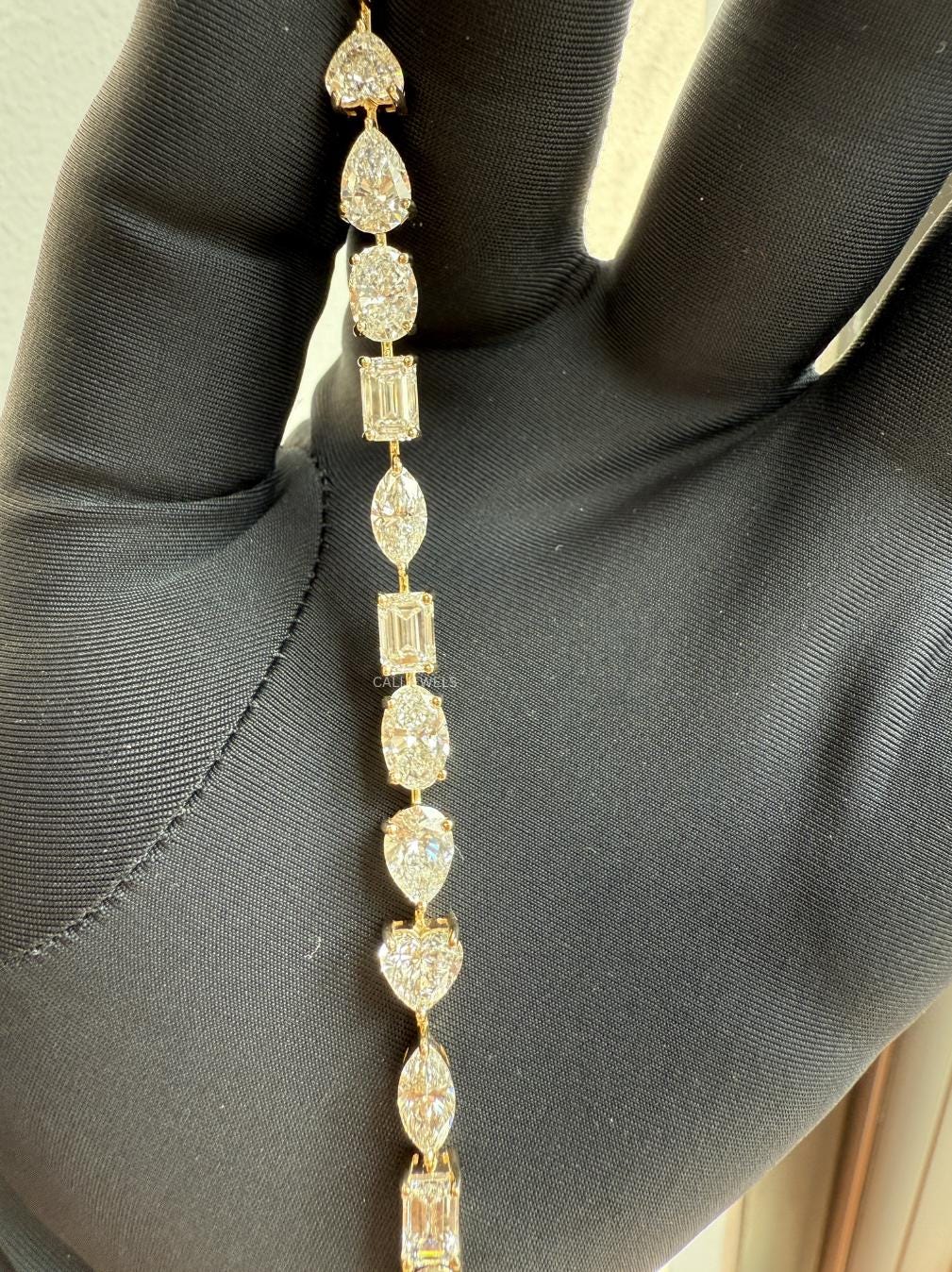 Multi Shape Lab Grown Diamond Tennis Bracelet