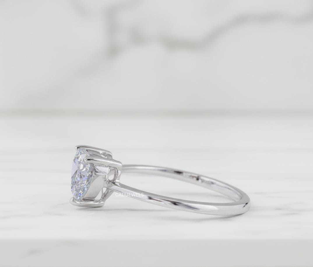 Heart Cut Lab Grown Diamond Engagement Ring