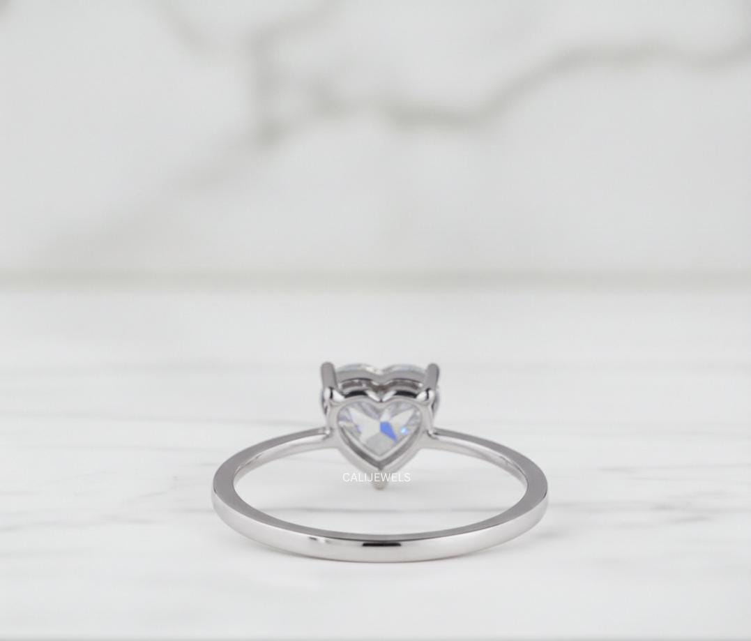 Heart Cut Lab Grown Diamond Engagement Ring