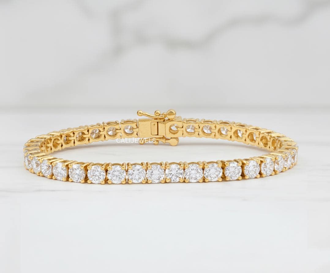 4.00 MM Round Cut Lab Diamond Tennis Bracelet
