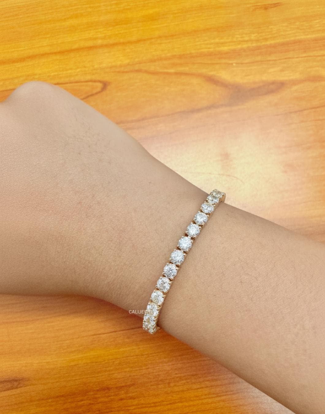 4.00 MM Round Cut Lab Diamond Tennis Bracelet