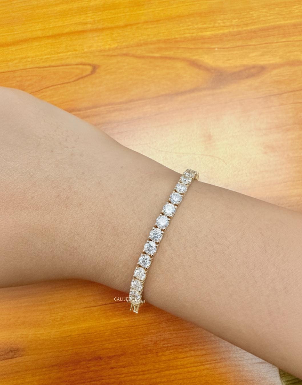 4.00 MM Round Cut Lab Diamond Tennis Bracelet