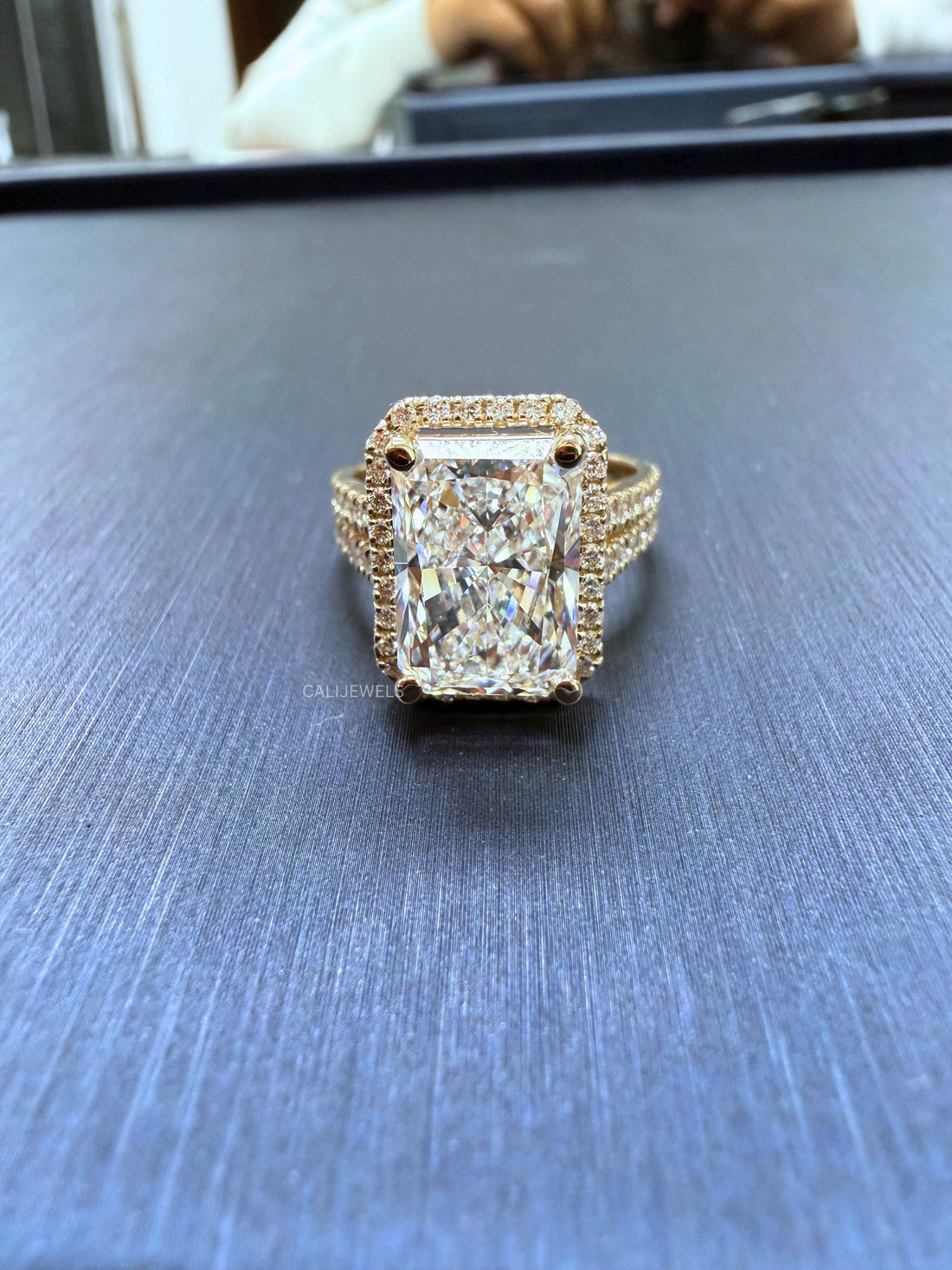 Radiant Cut Lab Grown Diamond Engagement Ring