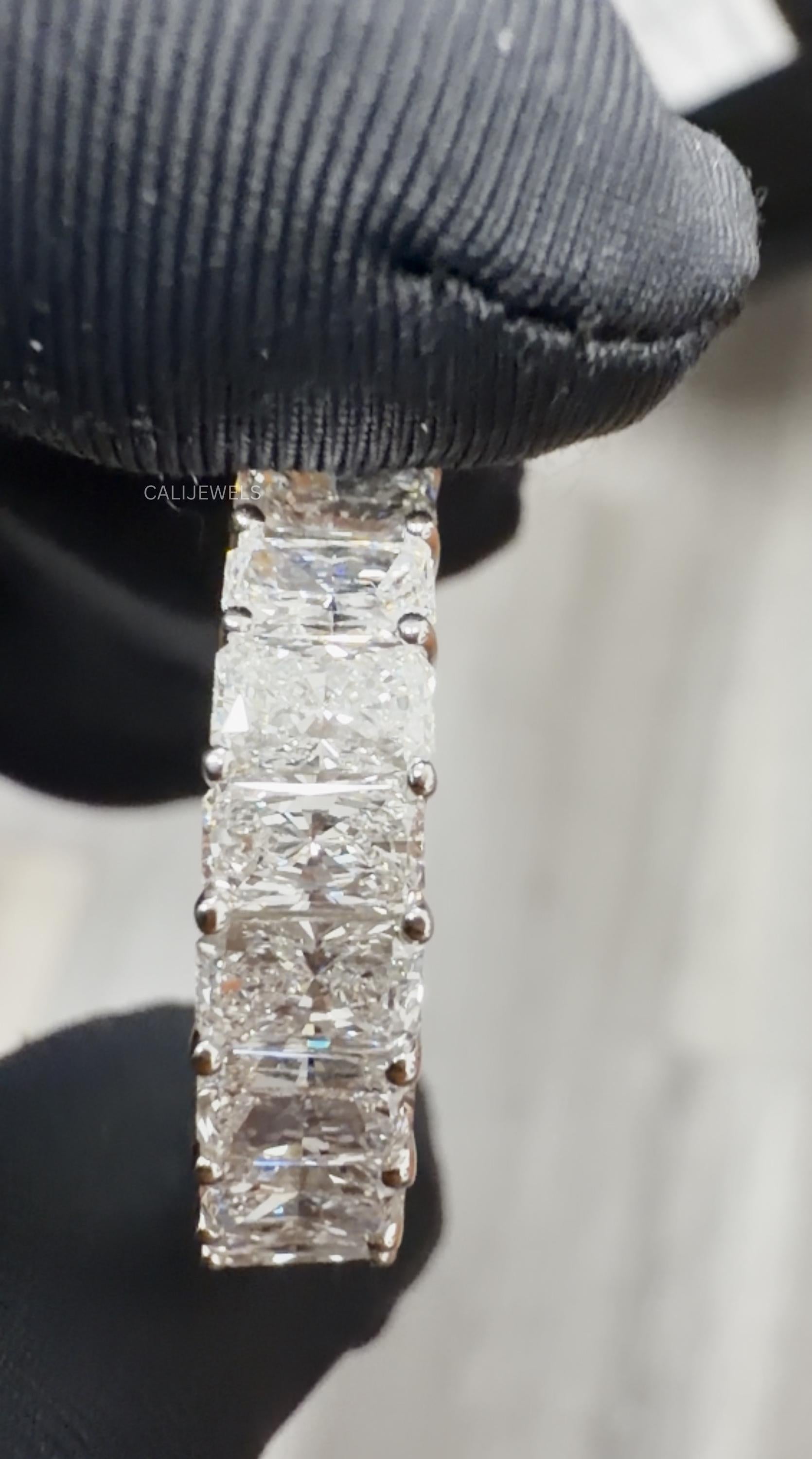 Radiant Cut Lab Grown Diamond Full Eternity Band