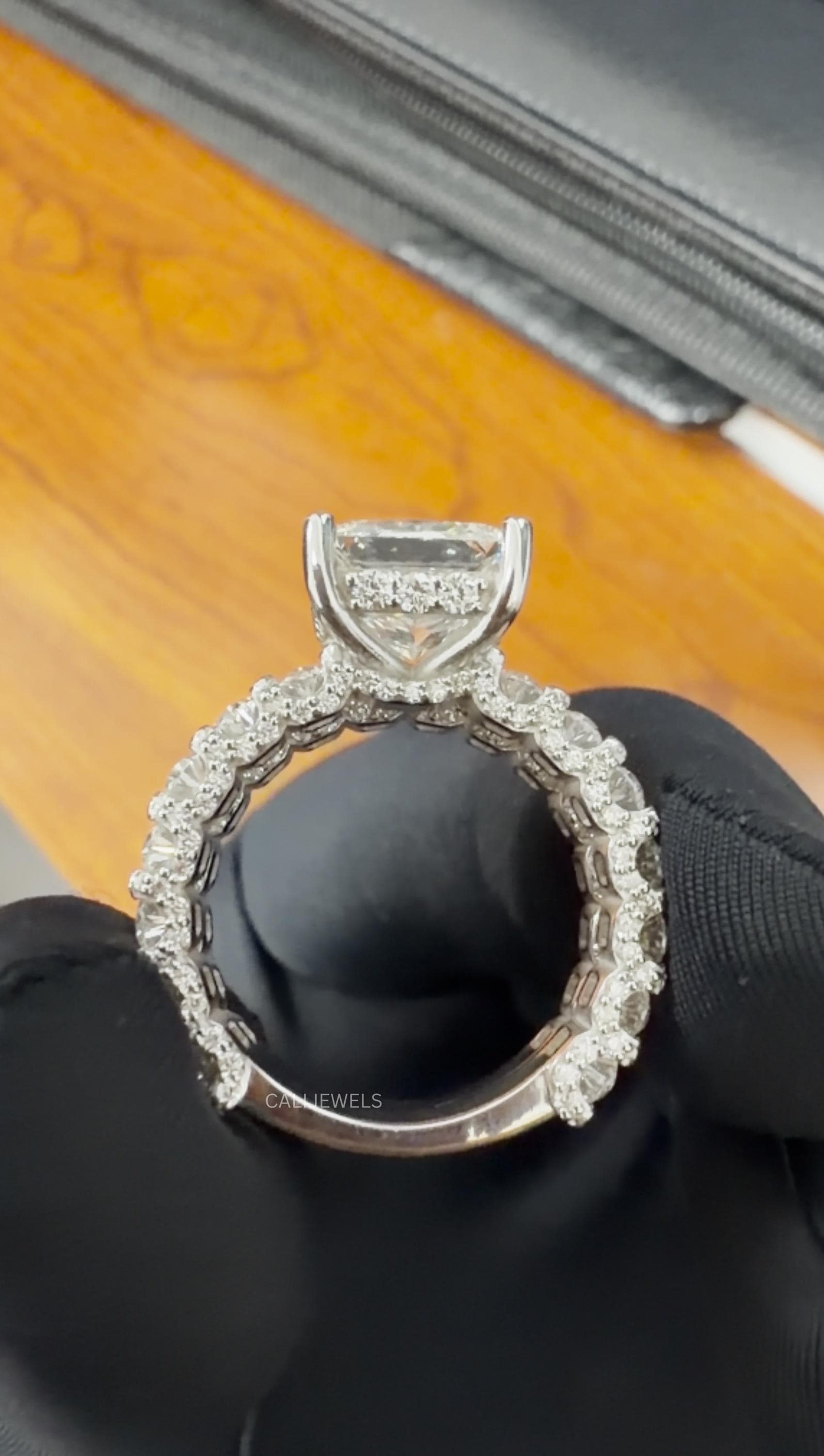 Princess Cut  Lab Grown Diamond Bridal Ring Set