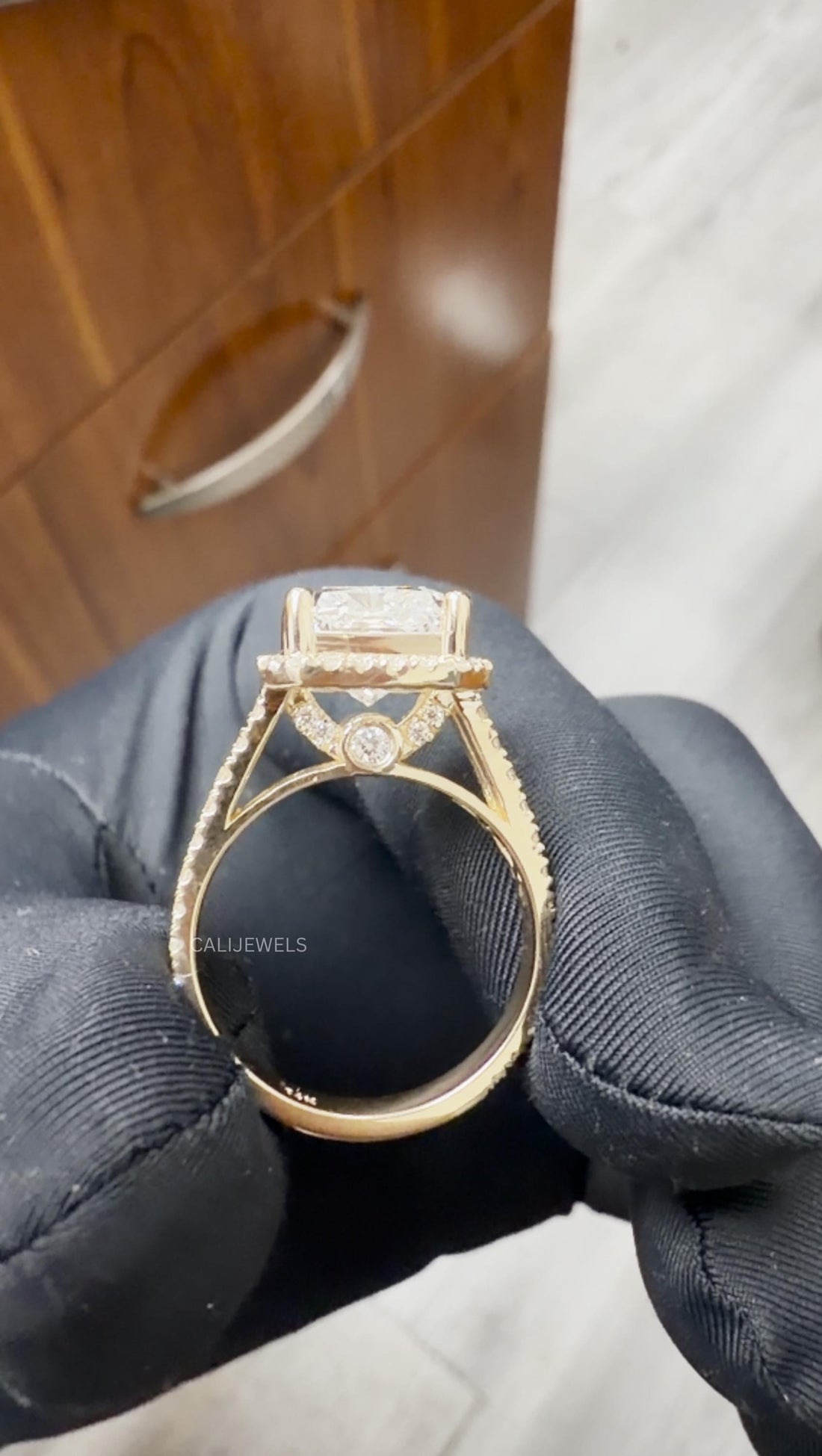 Radiant Cut Lab Grown Diamond Engagement Ring