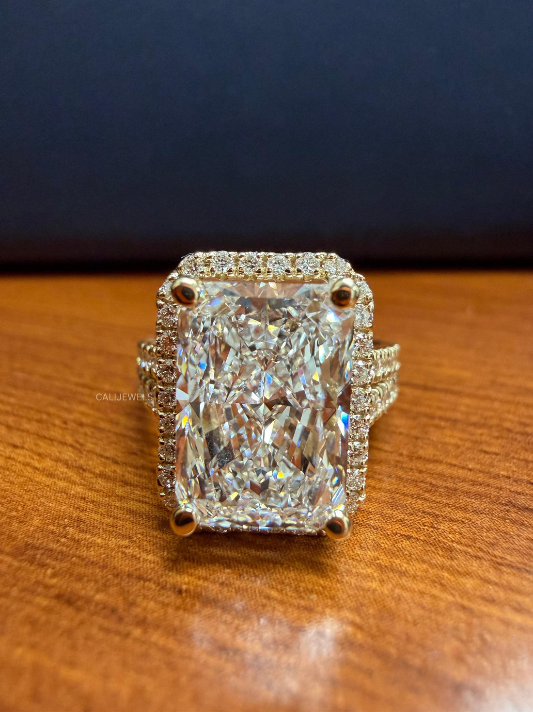 Radiant Cut Lab Grown Diamond Engagement Ring