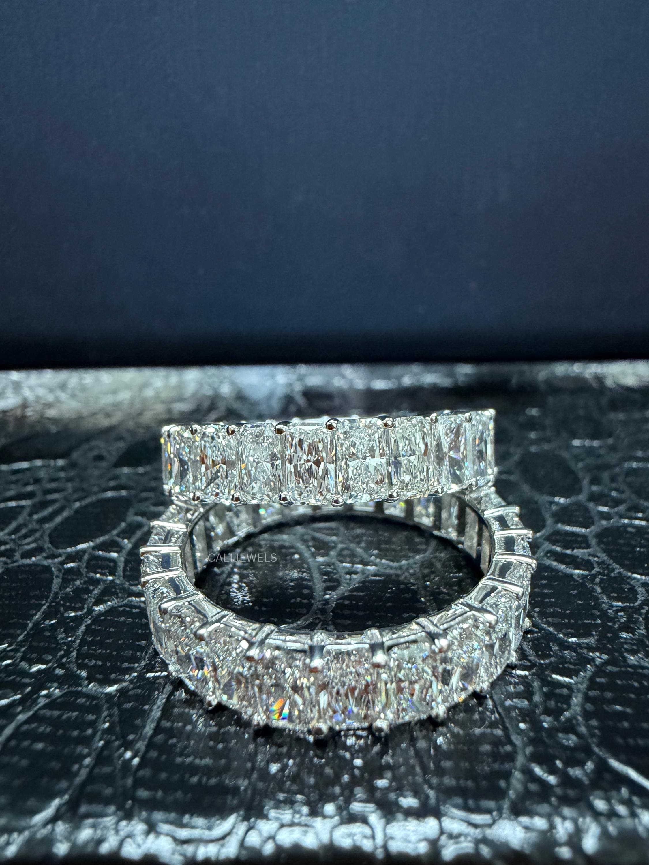 Radiant Cut Lab Grown Diamond Full Eternity Band
