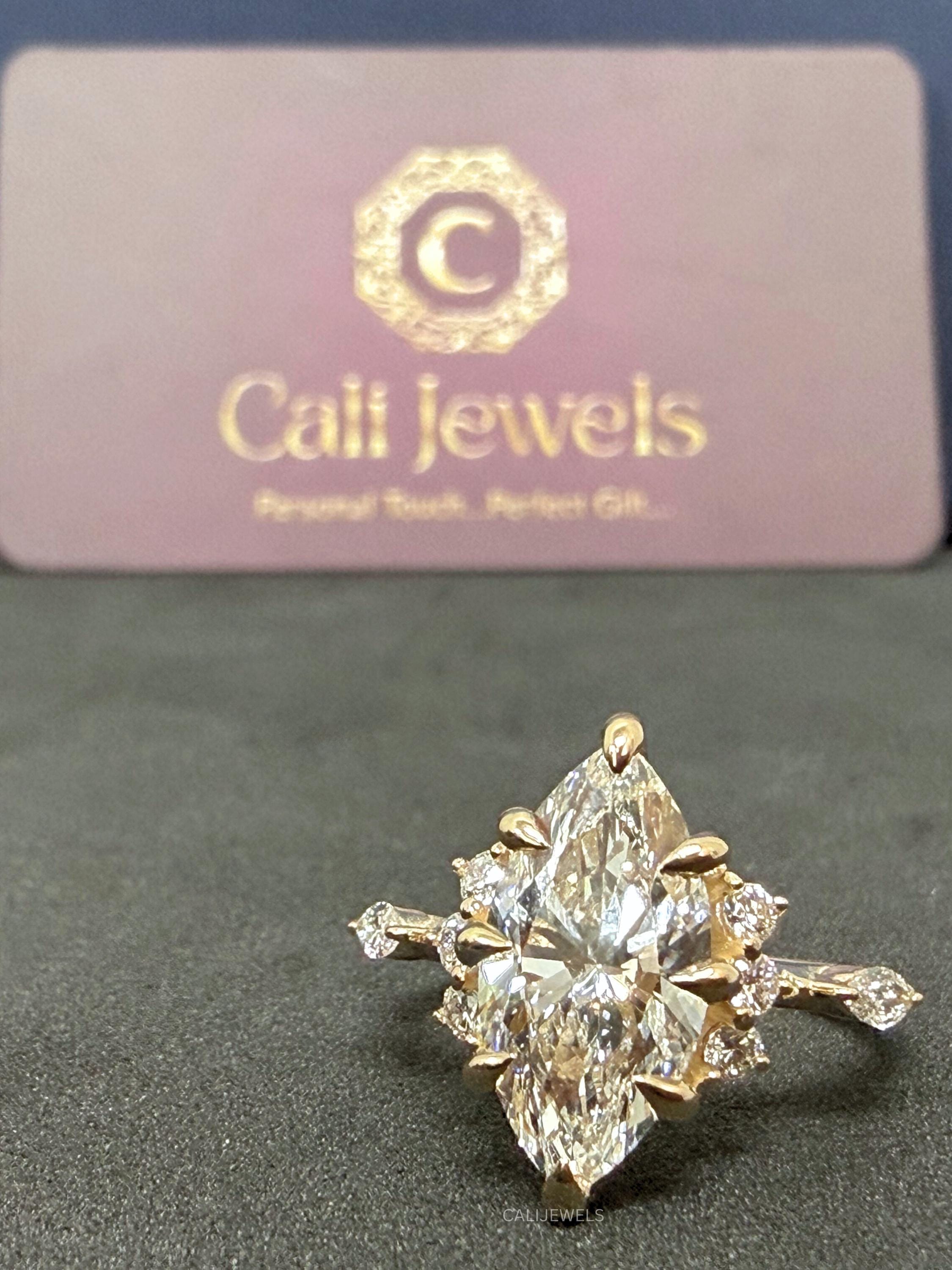 Marquise Lab Grown Diamond Engagement Ring