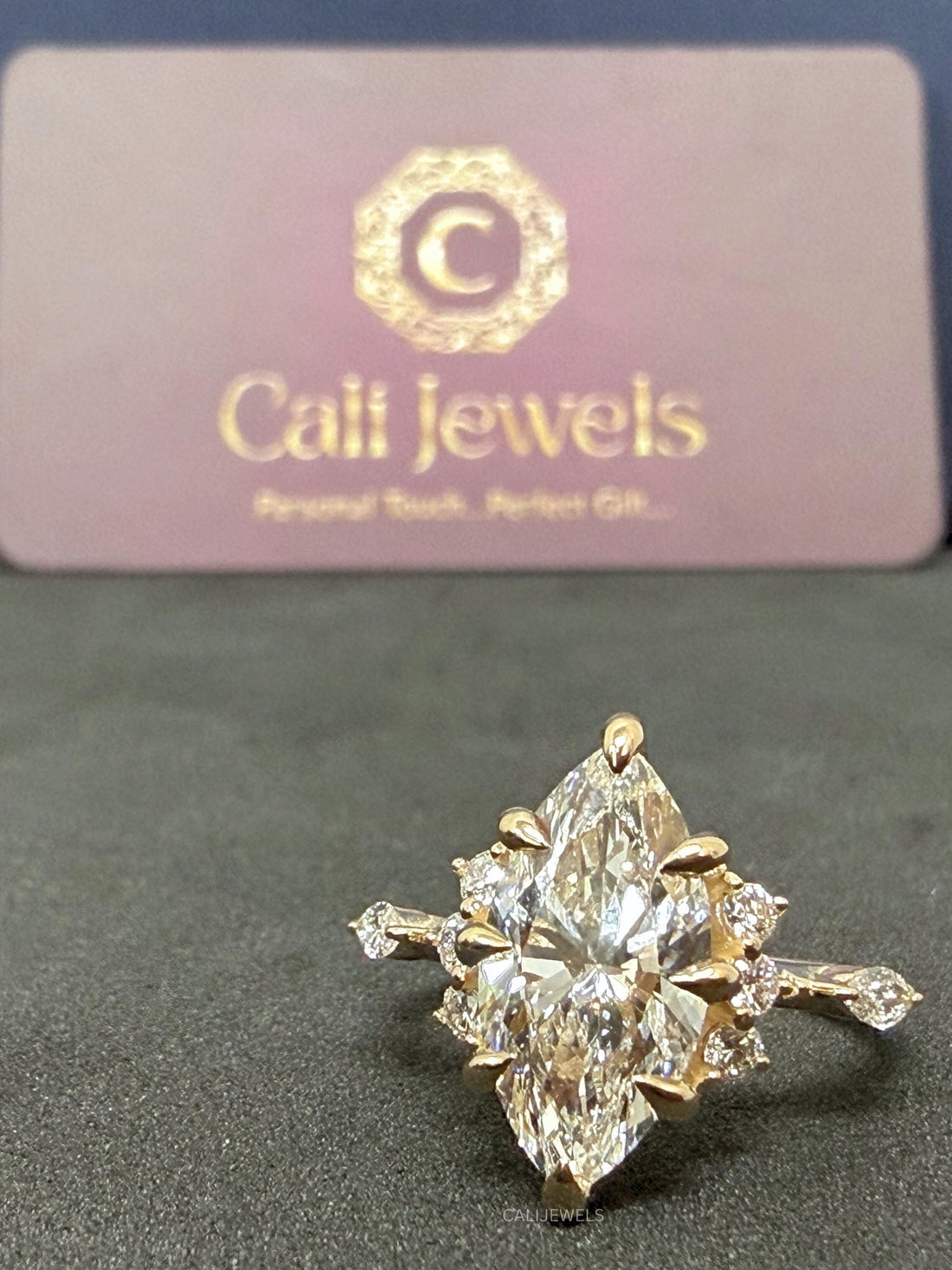 Marquise Lab Grown Diamond Engagement Ring