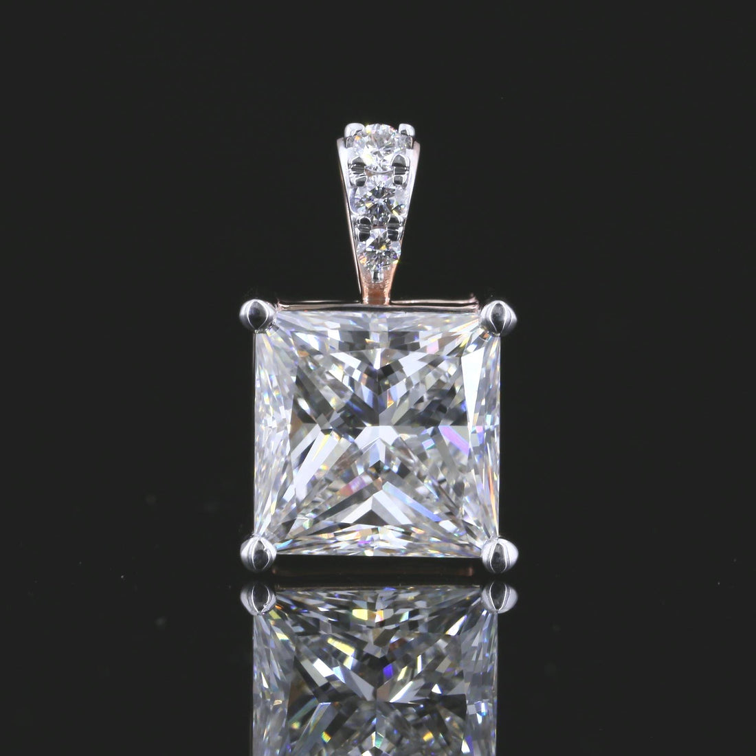 Princess Cut Lab Grown Diamond Pendant