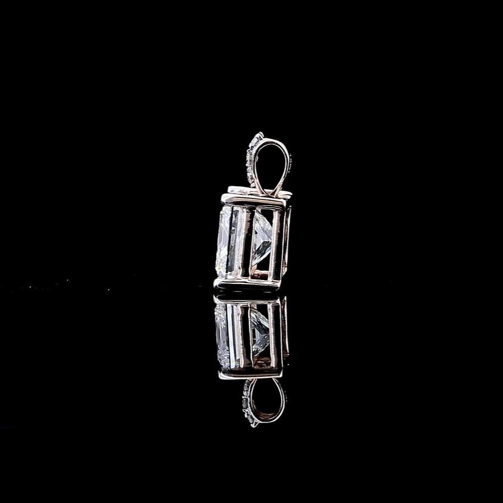 Princess Cut Lab Grown Diamond Pendant