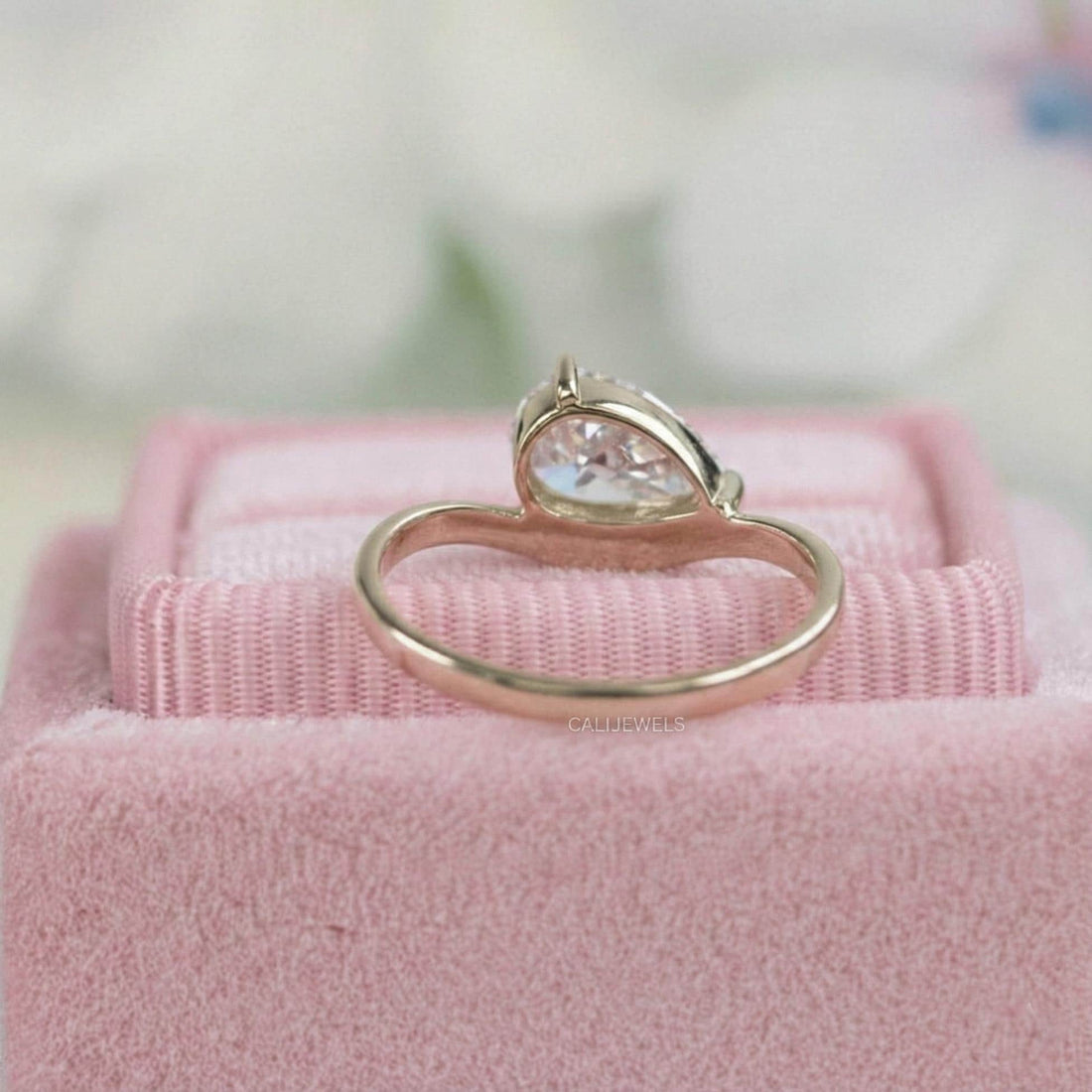 Pear Cut Lab Grown Diamond Pinky Ring